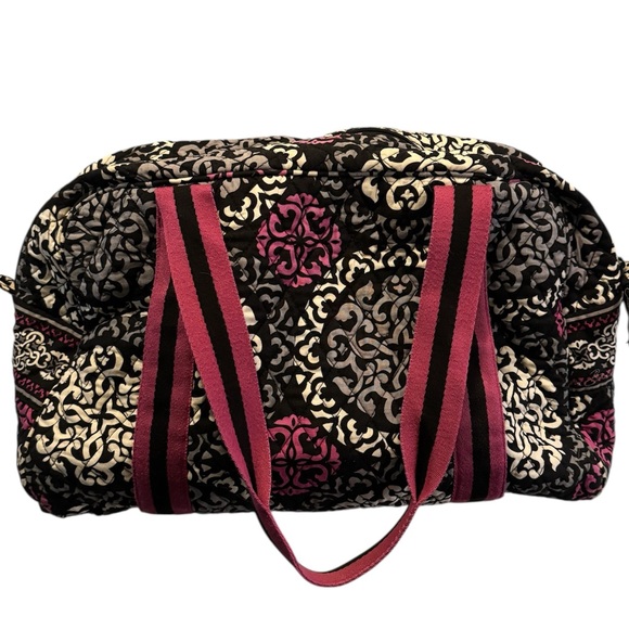 Vera Bradley Canterberry Magenta Sport Duffel Gym Overnight Travel Bag - Picture 3 of 8